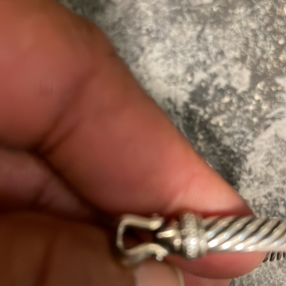 David Yurman Buckle Bracelet with Pavé Diamonds Authentic - Picture 6 of 9
